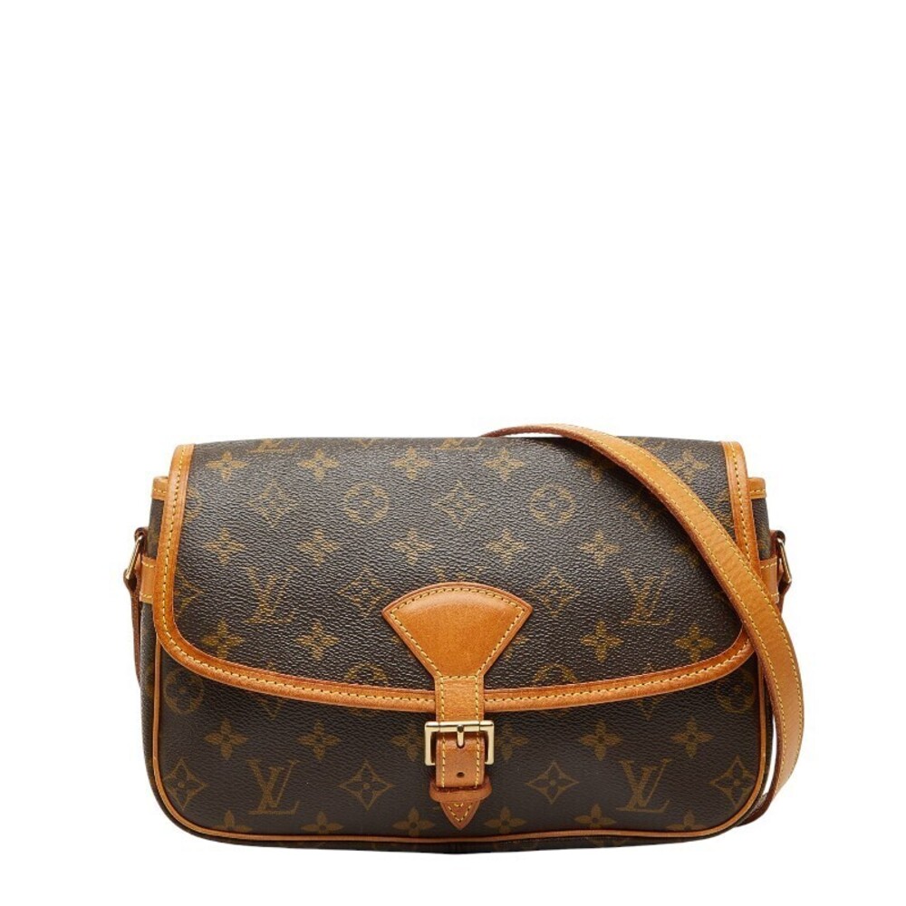 Louis Vuitton Monogram Sologne Crossbody Bag Brown Leather